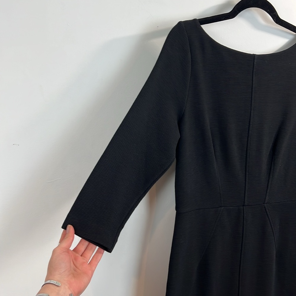 Boden Cornelia Ottoman Black Shift Dress Women’s Size 8L - Picture 9 of 16